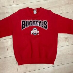 Ohio State Buckeyes crewneck sweatshirt in red and white